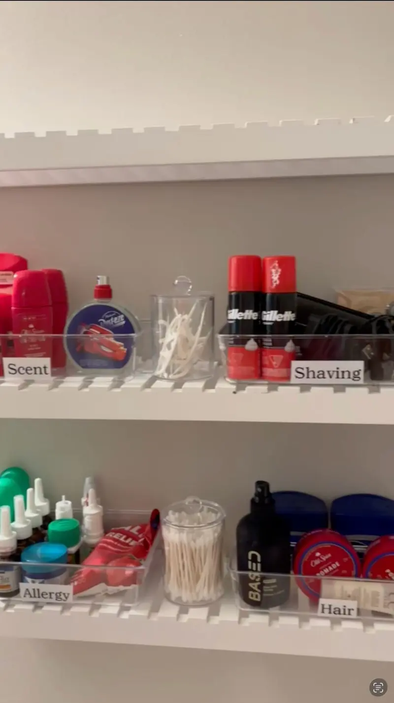 After: bathroom shelf