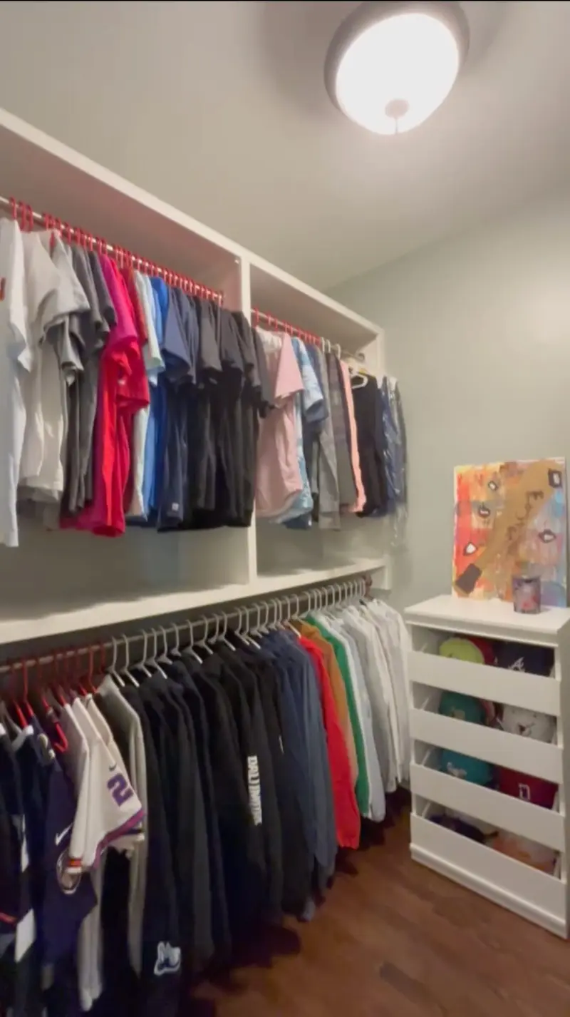 After: walk-in closet