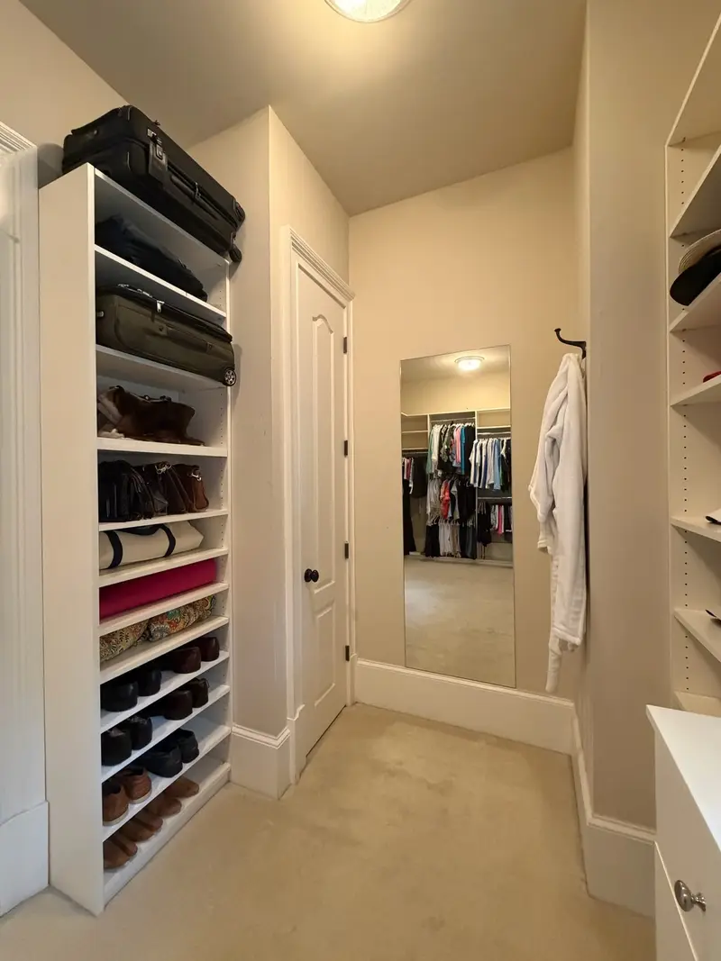 After: a walk-in closet from a north atlanta whole-home project