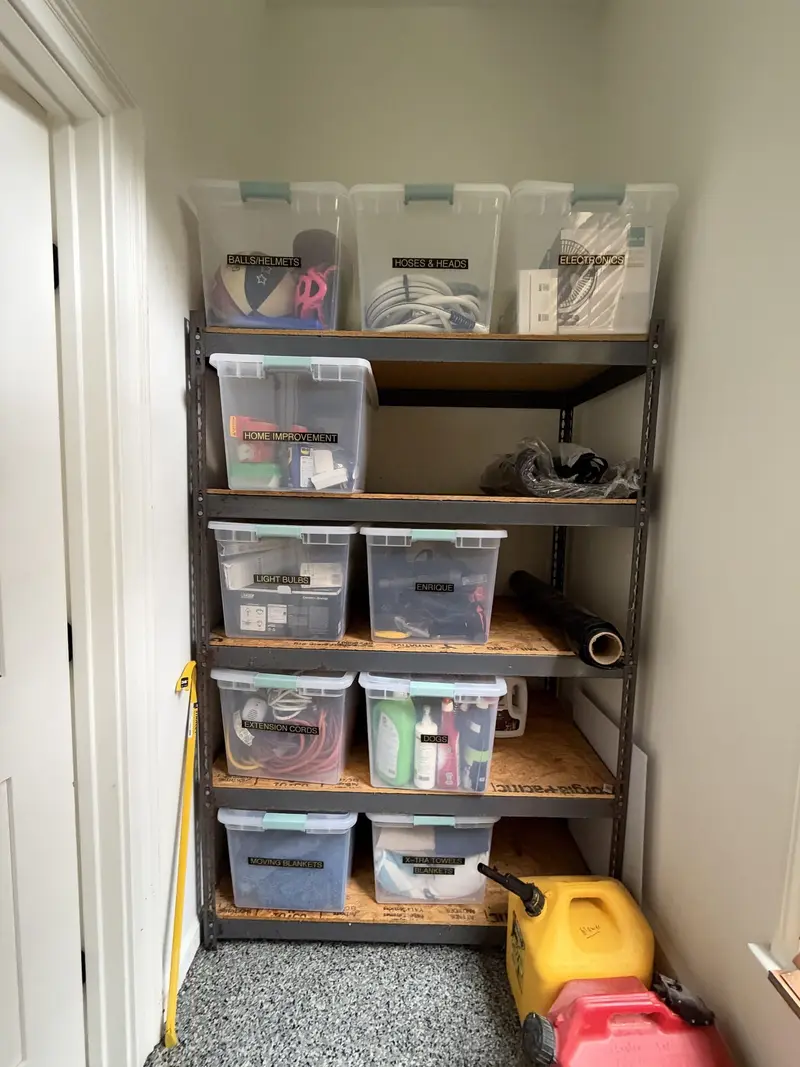 After: garage closet