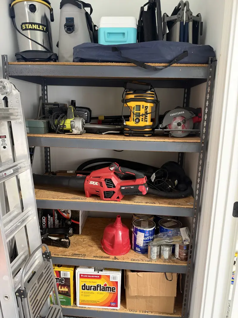 After: tool shelves