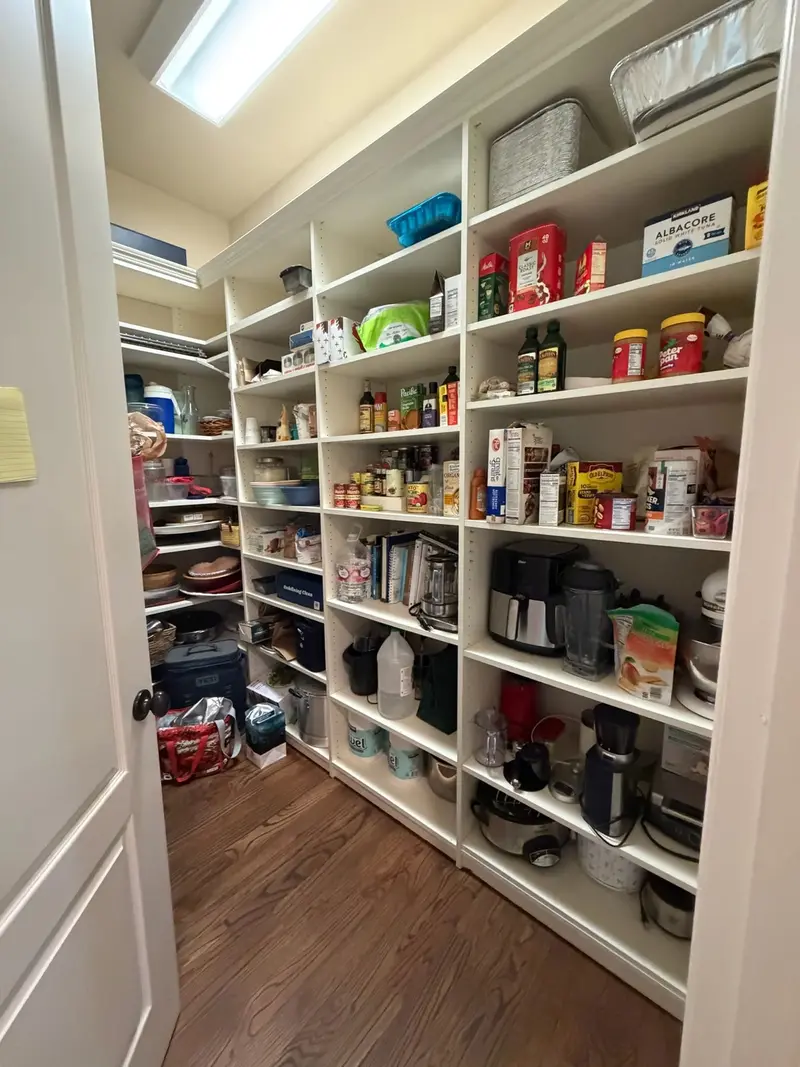Before: a walk-in pantry from a north atlanta whole-home project