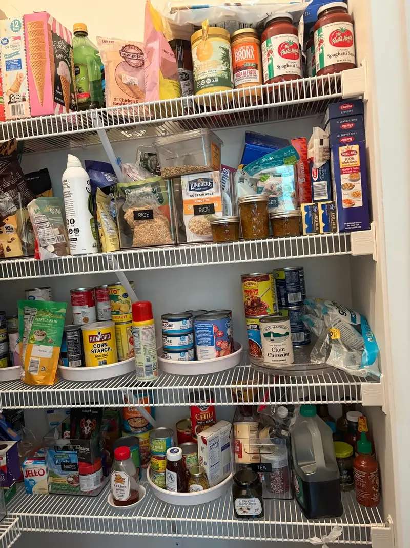 Before: reach-in pantry